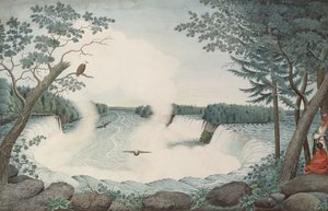 Cataratas do Niágara de cima, c.1766